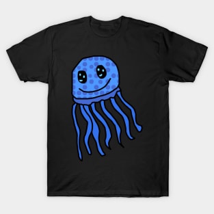 Blue Poke Dot Jellyfish T-Shirt